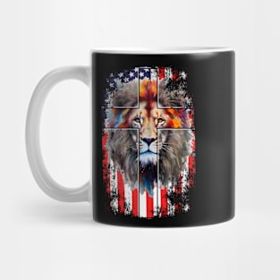 Lion Of Judah Lion Cross Christian Faith Jesus Hebrew Lion Mug